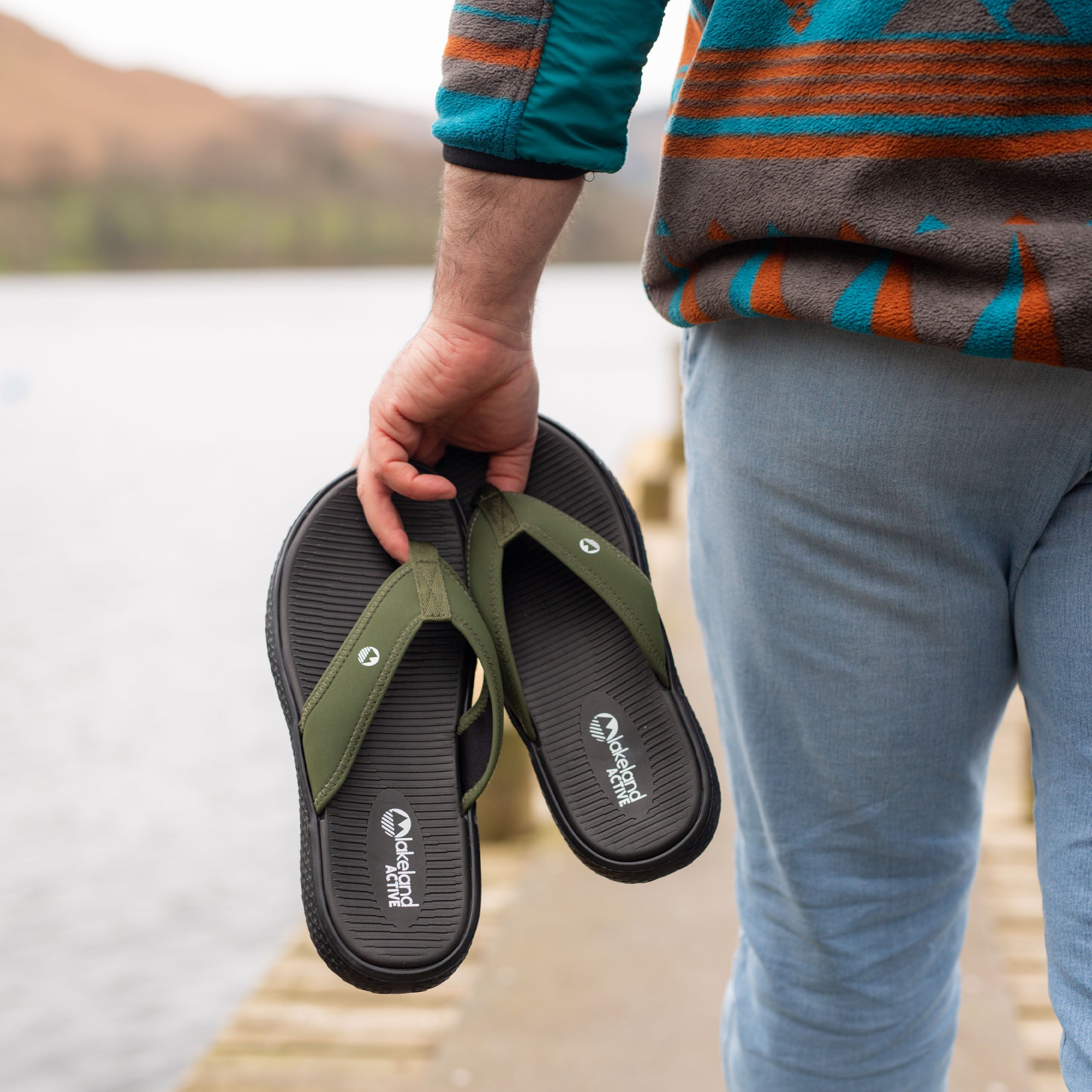 Men s Flimby Neoprene Flip Flops Lakeland Active