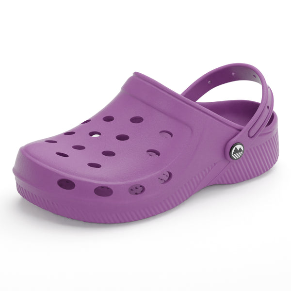 Kids Silloth Ventilated Purple Clogs