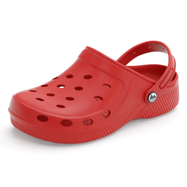 Kids Silloth Ventilated Red Clogs