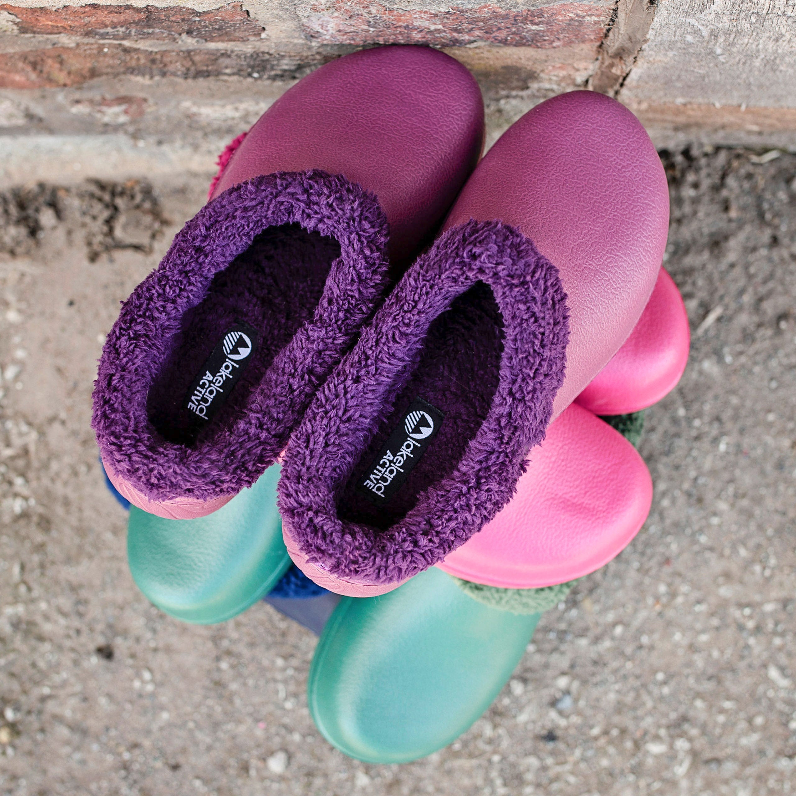 Fleece lined garden online clogs