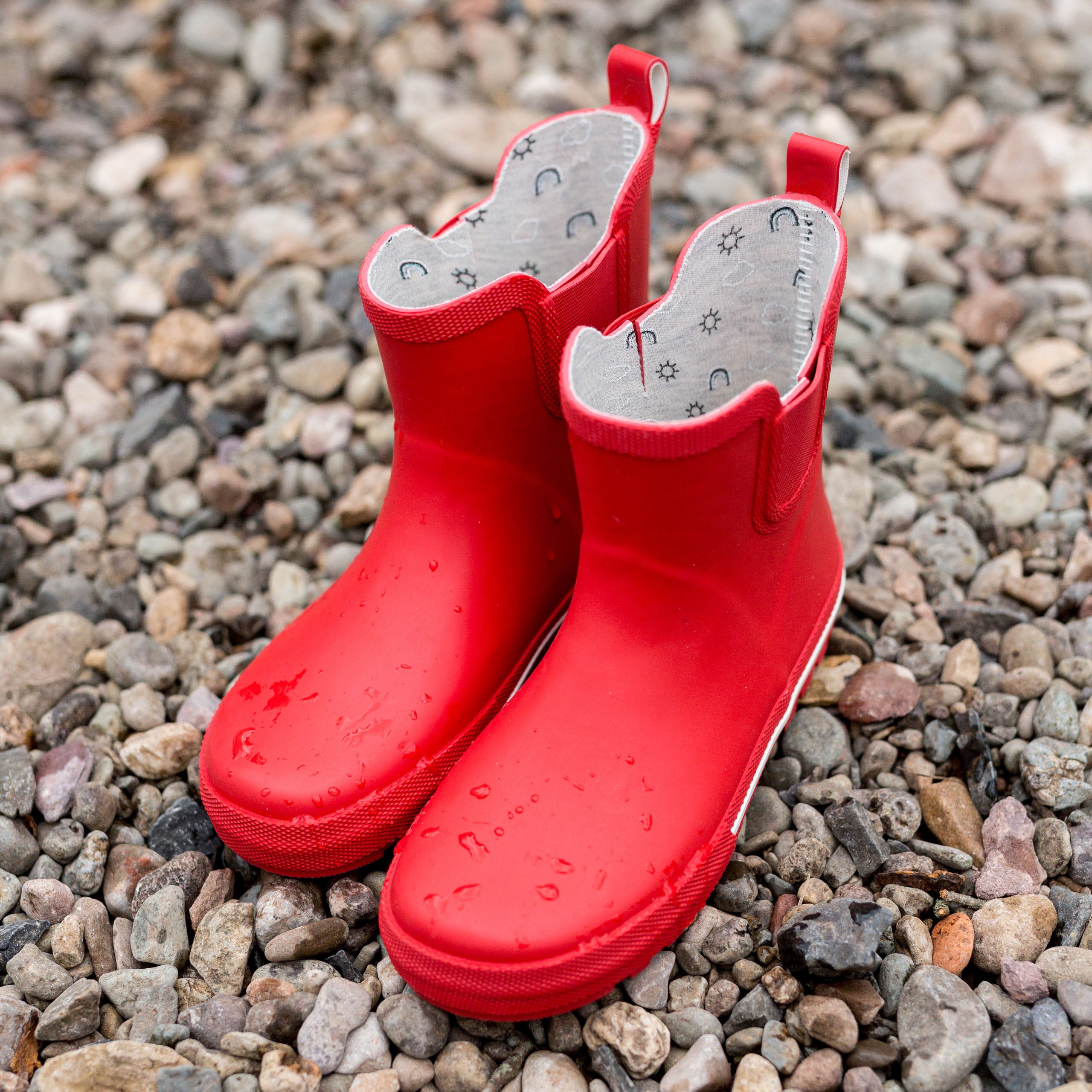 Short store red booties